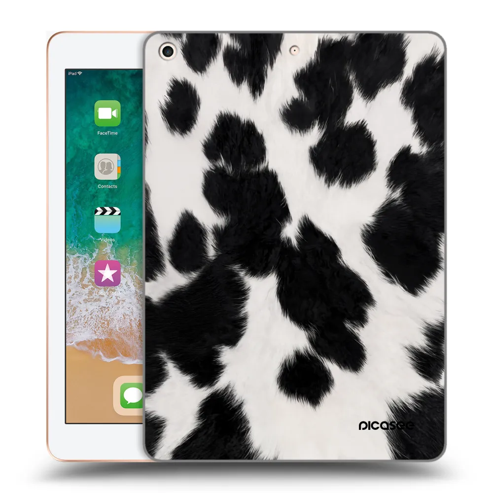 Picasee átlátszó szilikon tok az alábbi táblagépre Apple iPad 9.7" 2018 (6. gen) - Black Moo