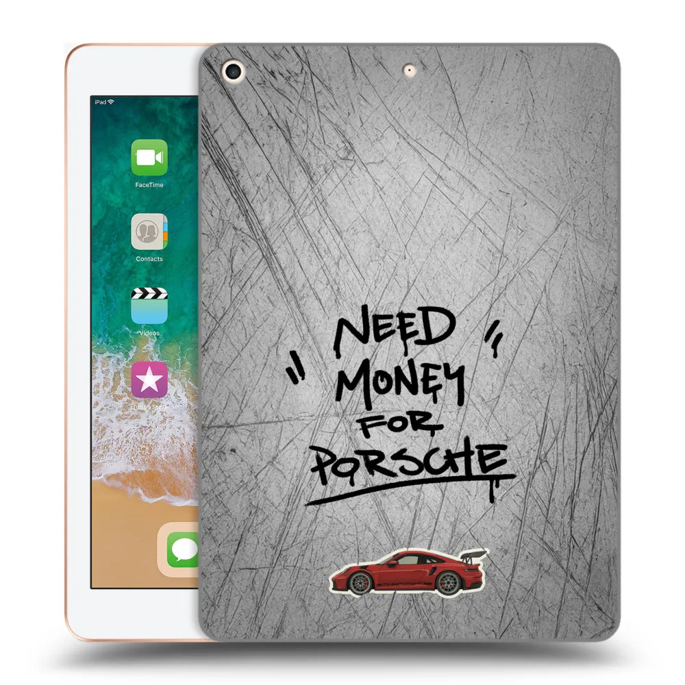 Picasee átlátszó szilikon tok az alábbi táblagépre Apple iPad 9.7" 2018 (6. gen) - Grey Drift