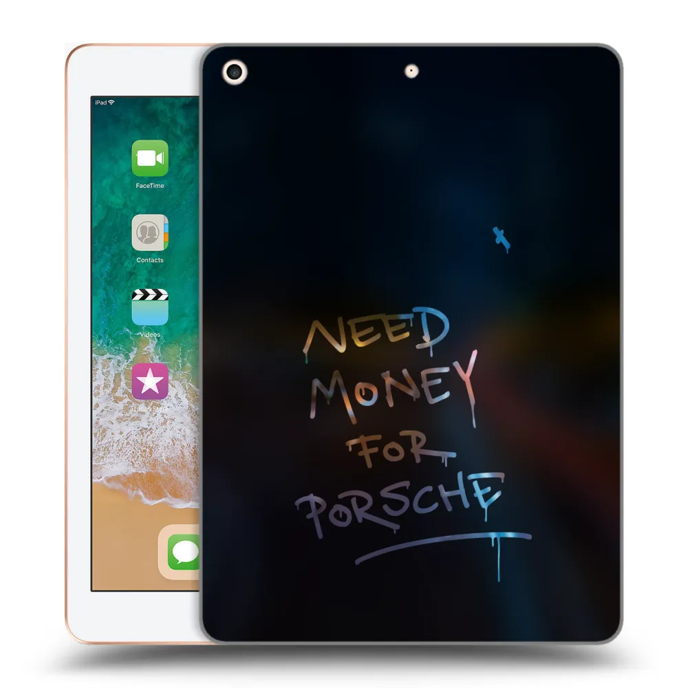 Picasee átlátszó szilikon tok az alábbi táblagépre Apple iPad 9.7" 2018 (6. gen) - Neon Nights
