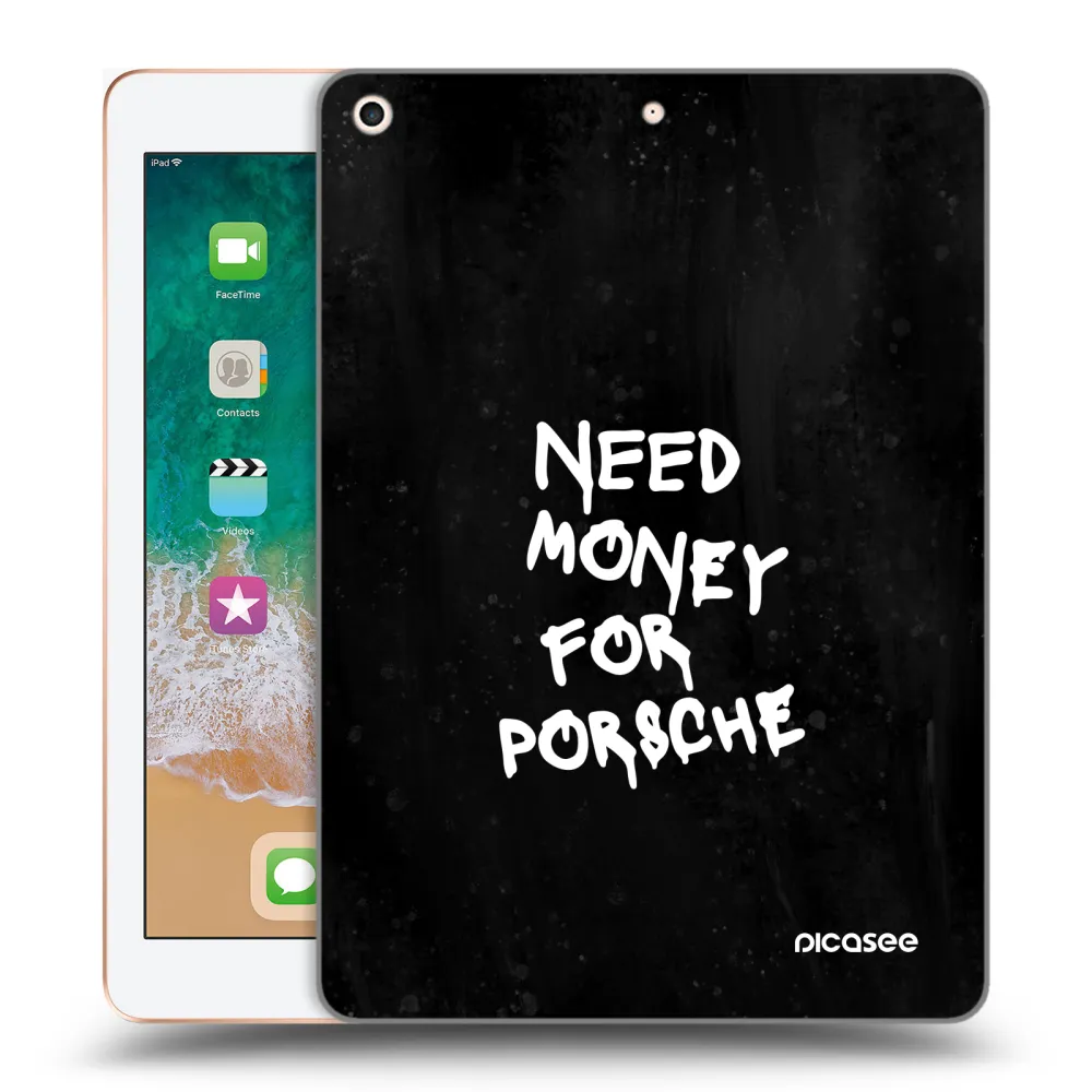 Picasee átlátszó szilikon tok az alábbi táblagépre Apple iPad 9.7" 2018 (6. gen) - Black Dollar