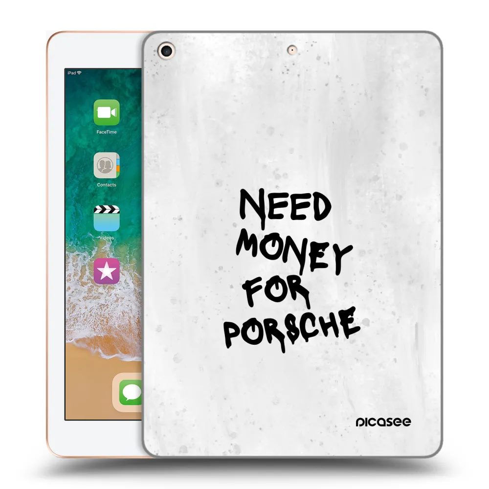Picasee átlátszó szilikon tok az alábbi táblagépre Apple iPad 9.7" 2018 (6. gen) - White Dollar