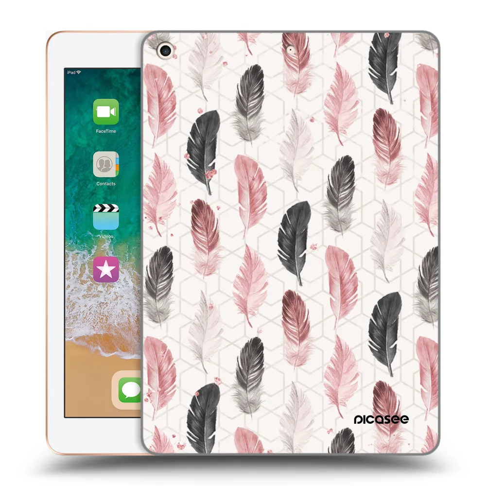 Picasee átlátszó szilikon tok az alábbi táblagépre Apple iPad 9.7" 2018 (6. gen) - Feather 2