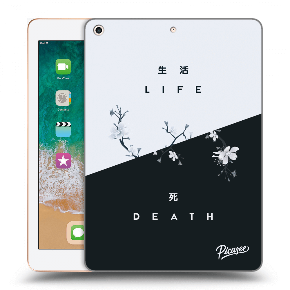 Picasee átlátszó szilikon tok az alábbi táblagépre Apple iPad 9.7" 2018 (6. gen) - Life - Death