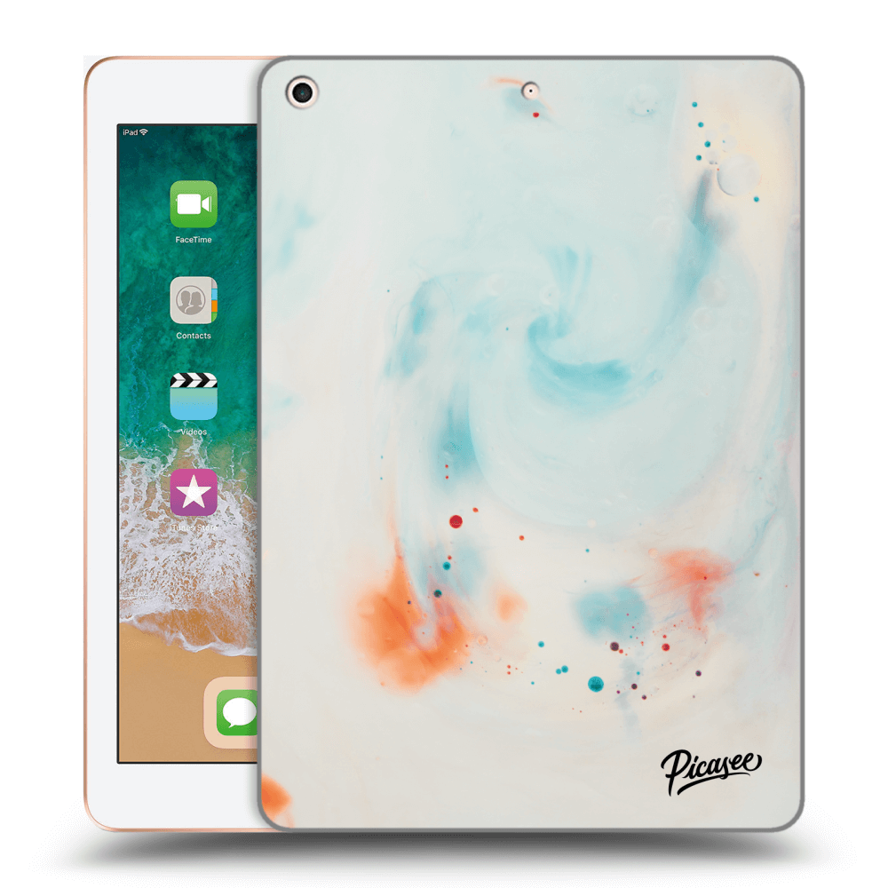 Picasee fekete szilikon tok az alábbi táblagépre Apple iPad 9.7" 2018 (6. gen) - Splash