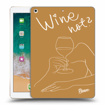 Picasee átlátszó szilikon tok az alábbi táblagépre Apple iPad 9.7" 2017 (5. gen) - Wine not