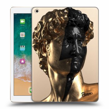 Picasee átlátszó szilikon tok az alábbi táblagépre Apple iPad 9.7" 2017 (5. gen) - Wildfire - Gold