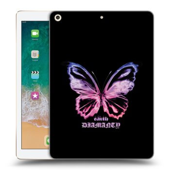 Picasee átlátszó szilikon tok az alábbi táblagépre Apple iPad 9.7" 2017 (5. gen) - Diamanty Purple