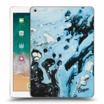 Picasee átlátszó szilikon tok az alábbi táblagépre Apple iPad 9.7" 2017 (5. gen) - Organic blue