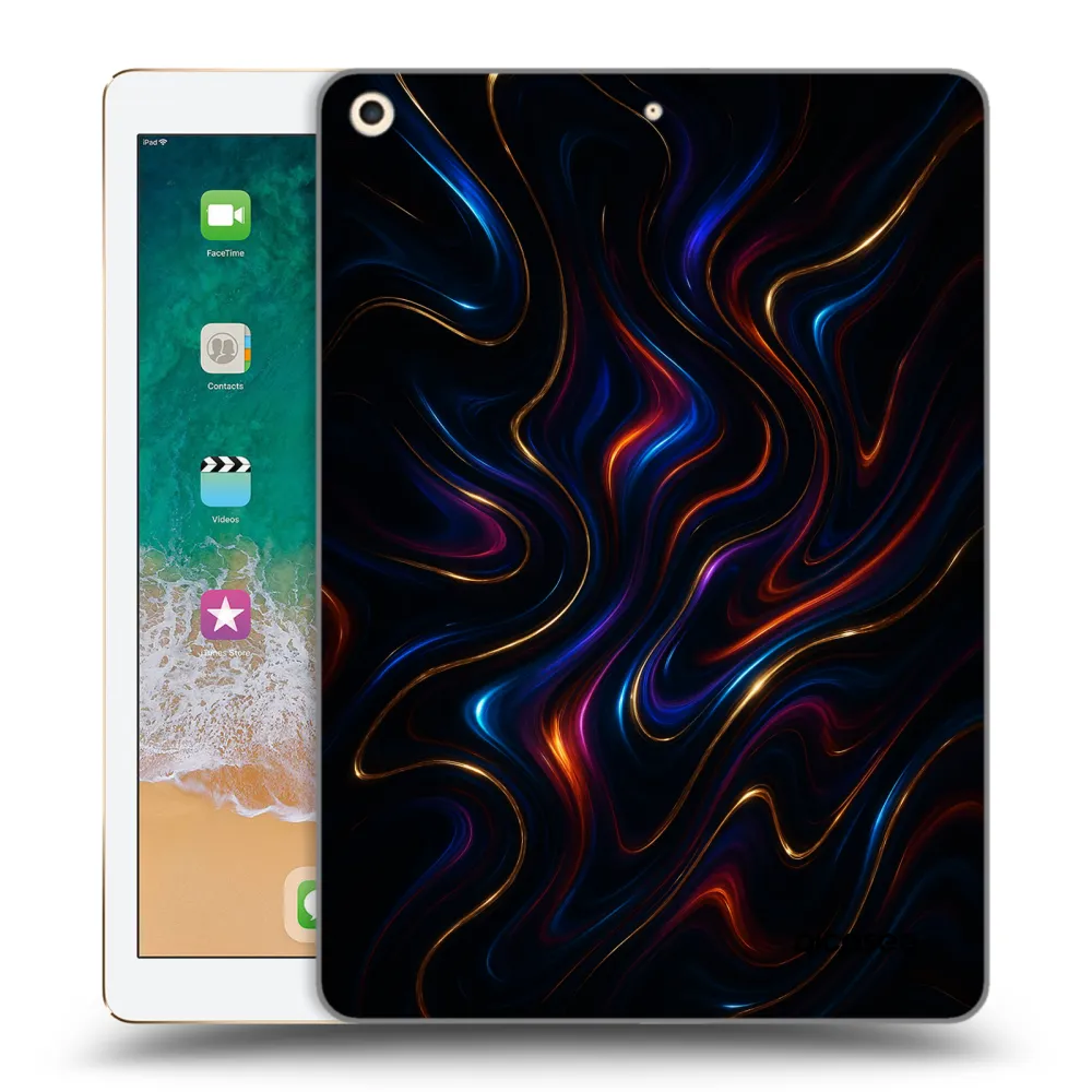 Picasee átlátszó szilikon tok az alábbi táblagépre Apple iPad 9.7" 2017 (5. gen) - Noir
