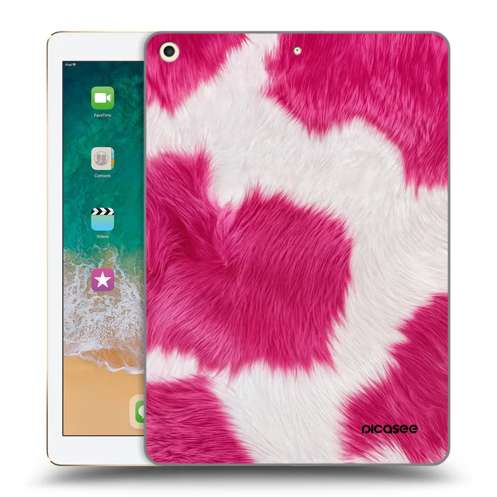 Picasee átlátszó szilikon tok az alábbi táblagépre Apple iPad 9.7" 2017 (5. gen) - Pink Moo