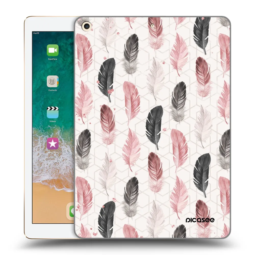 Picasee átlátszó szilikon tok az alábbi táblagépre Apple iPad 9.7" 2017 (5. gen) - Feather 2