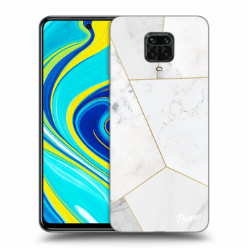 Szilikon tok erre a típusra Xiaomi Redmi Note 9 Pro - White tile