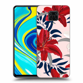 Szilikon tok erre a típusra Xiaomi Redmi Note 9 Pro - Red Lily