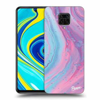 Szilikon tok erre a típusra Xiaomi Redmi Note 9 Pro - Pink liquid