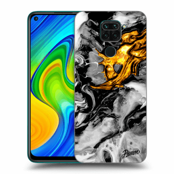 Szilikon tok erre a típusra Xiaomi Redmi Note 9 - Black Gold 2