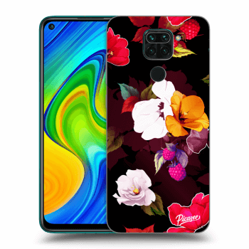 Szilikon tok erre a típusra Xiaomi Redmi Note 9 - Flowers and Berries