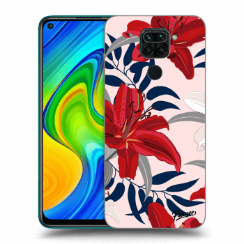 Szilikon tok erre a típusra Xiaomi Redmi Note 9 - Red Lily