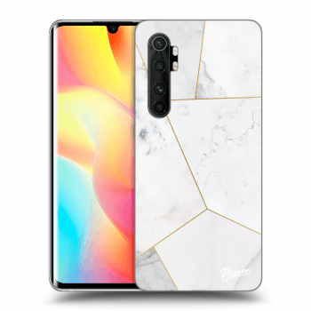 Szilikon tok erre a típusra Xiaomi Mi Note 10 Lite - White tile