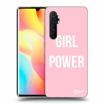 Picasee fekete szilikon tok az alábbi mobiltelefonokra Xiaomi Mi Note 10 Lite - Girl power