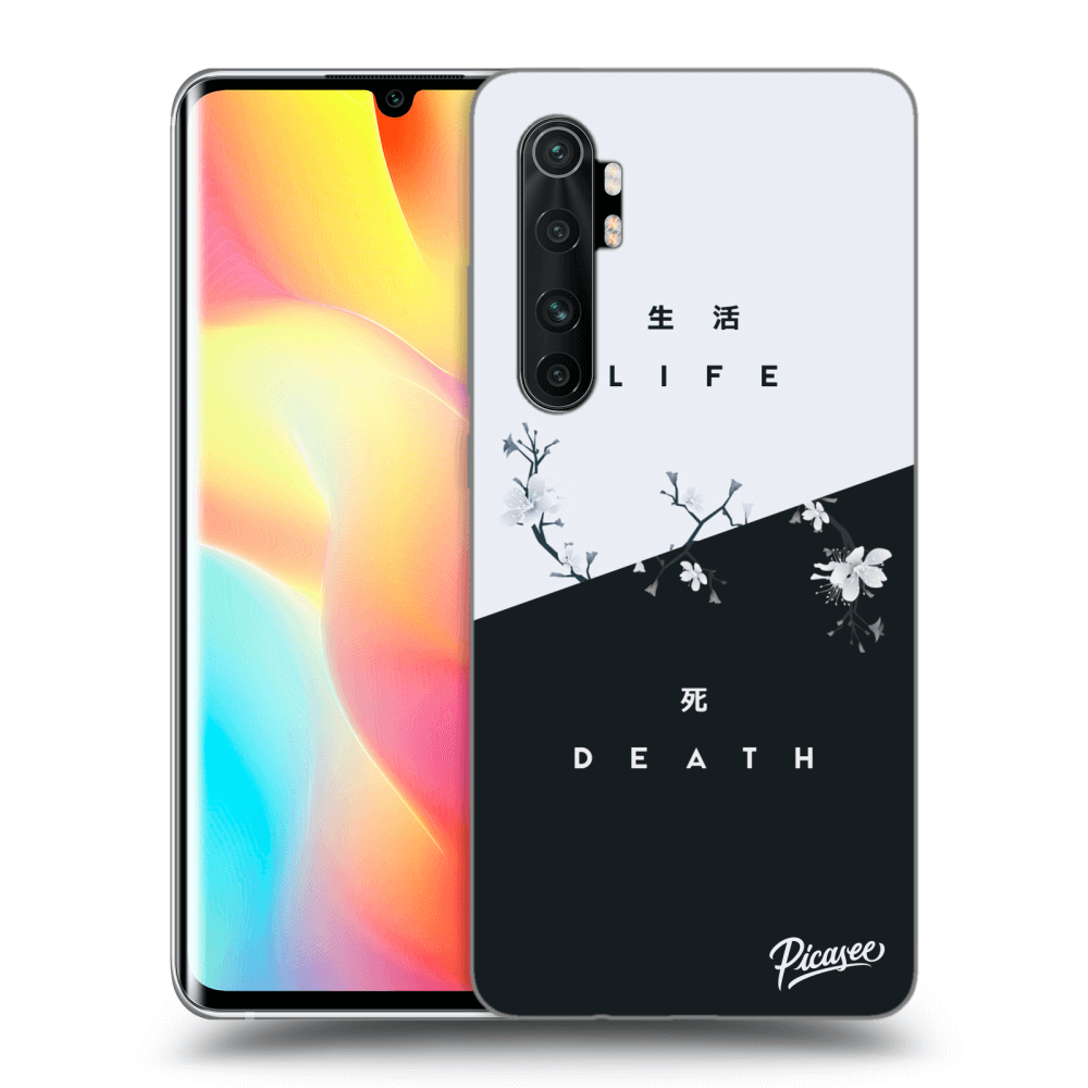 Picasee fekete szilikon tok az alábbi mobiltelefonokra Xiaomi Mi Note 10 Lite - Life - Death