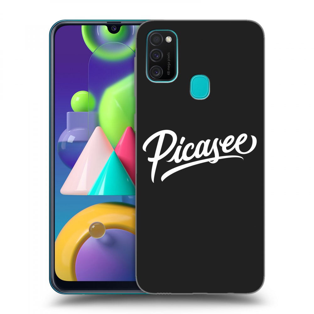 Picasee fekete szilikon tok az alábbi mobiltelefonokra Samsung Galaxy M21 M215F - Picasee - White