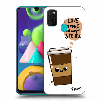 Tok az alábbi mobiltelefonokra Samsung Galaxy M21 M215F - Cute coffee