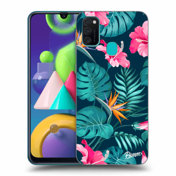 Tok az alábbi mobiltelefonokra Samsung Galaxy M21 M215F - Pink Monstera