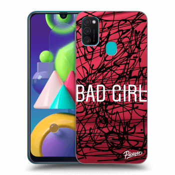 Picasee fekete szilikon tok az alábbi mobiltelefonokra Samsung Galaxy M21 M215F - Bad girl