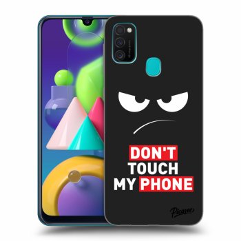 Tok az alábbi mobiltelefonokra Samsung Galaxy M21 M215F - Angry Eyes - Transparent