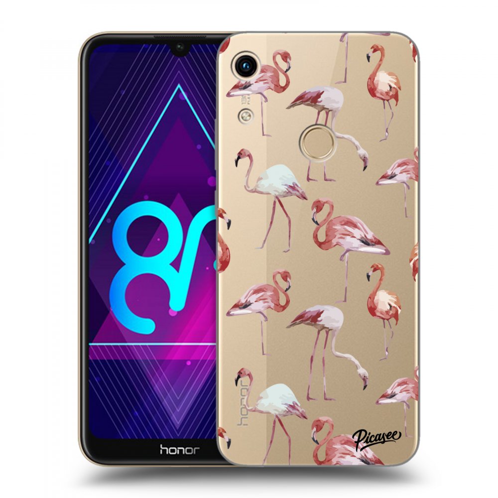 Picasee átlátszó szilikon tok az alábbi mobiltelefonokra Honor 8A - Flamingos