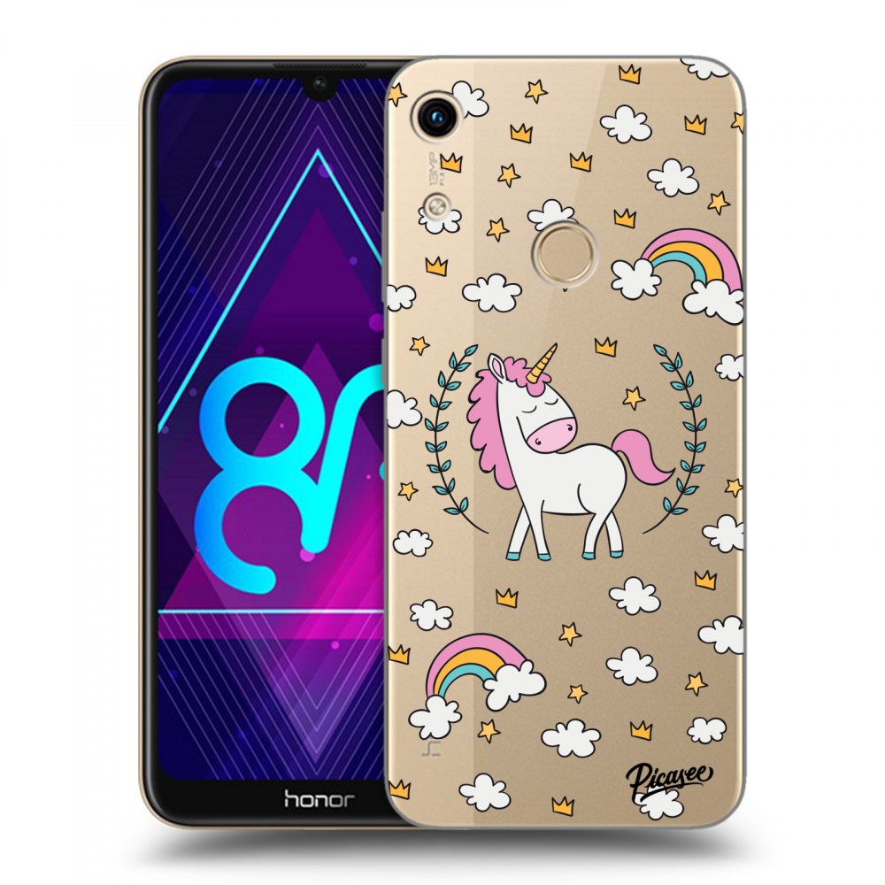 Picasee átlátszó szilikon tok az alábbi mobiltelefonokra Honor 8A - Unicorn star heaven