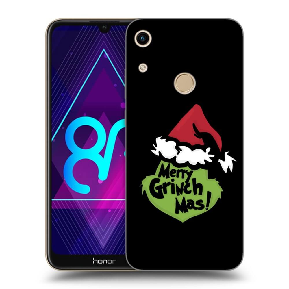 Picasee fekete szilikon tok az alábbi mobiltelefonokra Honor 8A - Grinch 2