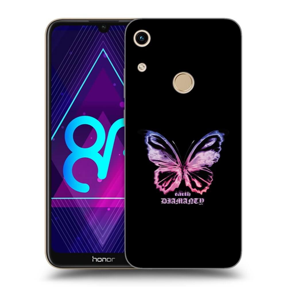 Picasee fekete szilikon tok az alábbi mobiltelefonokra Honor 8A - Diamanty Purple