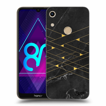 Picasee átlátszó szilikon tok az alábbi mobiltelefonokra Honor 8A - Gold Minimal