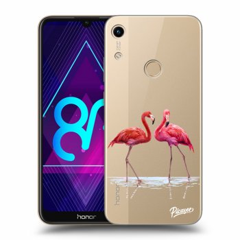 Picasee átlátszó szilikon tok az alábbi mobiltelefonokra Honor 8A - Flamingos couple