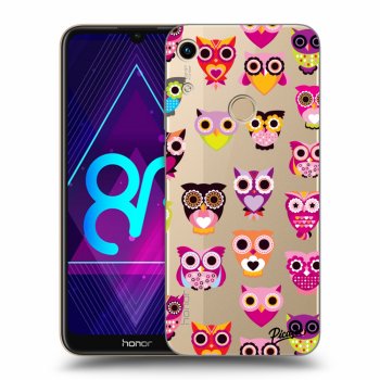 Picasee átlátszó szilikon tok az alábbi mobiltelefonokra Honor 8A - Owls