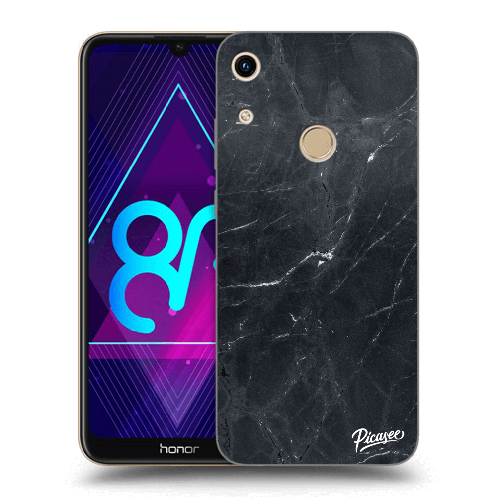 Picasee átlátszó szilikon tok az alábbi mobiltelefonokra Honor 8A - Black marble