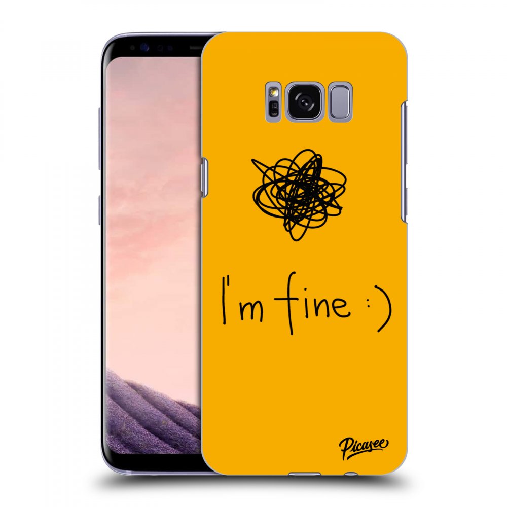 Picasee átlátszó szilikon tok az alábbi mobiltelefonokra Samsung Galaxy S8 G950F - I am fine