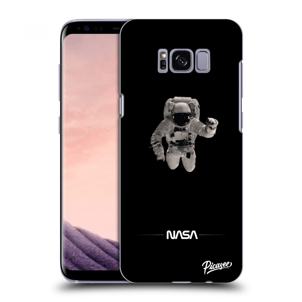 Picasee fekete szilikon tok az alábbi mobiltelefonokra Samsung Galaxy S8 G950F - Astronaut Minimal