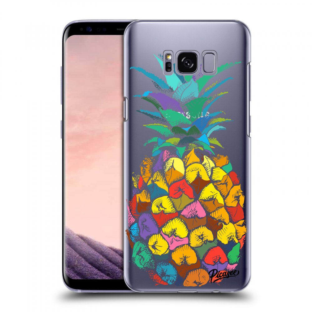 Picasee átlátszó szilikon tok az alábbi mobiltelefonokra Samsung Galaxy S8 G950F - Pineapple