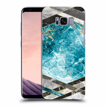 Szilikon tok erre a típusra Samsung Galaxy S8 G950F - Blue geometry