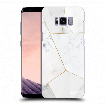 Szilikon tok erre a típusra Samsung Galaxy S8 G950F - White tile