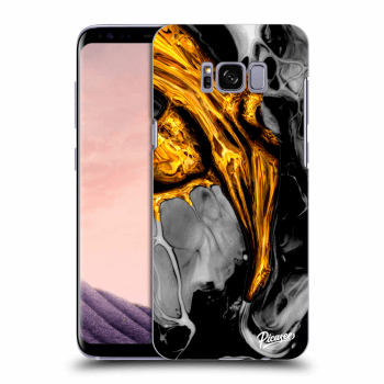 Szilikon tok erre a típusra Samsung Galaxy S8 G950F - Black Gold