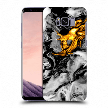 Szilikon tok erre a típusra Samsung Galaxy S8 G950F - Black Gold 2