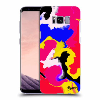 Picasee fekete szilikon tok az alábbi mobiltelefonokra Samsung Galaxy S8 G950F - Watercolor