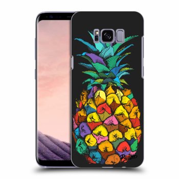 Picasee fekete szilikon tok az alábbi mobiltelefonokra Samsung Galaxy S8 G950F - Pineapple