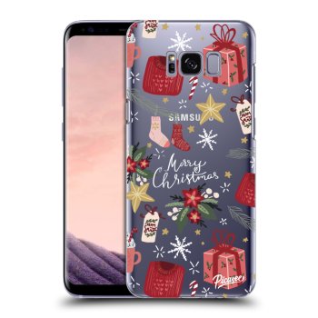 Picasee átlátszó szilikon tok az alábbi mobiltelefonokra Samsung Galaxy S8 G950F - Christmas