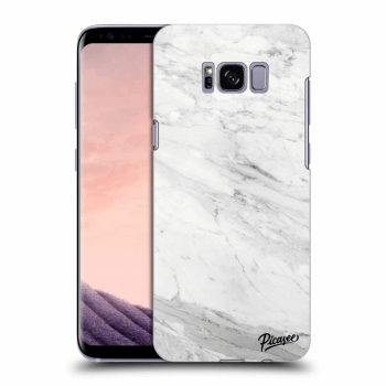 Picasee átlátszó szilikon tok az alábbi mobiltelefonokra Samsung Galaxy S8 G950F - White marble