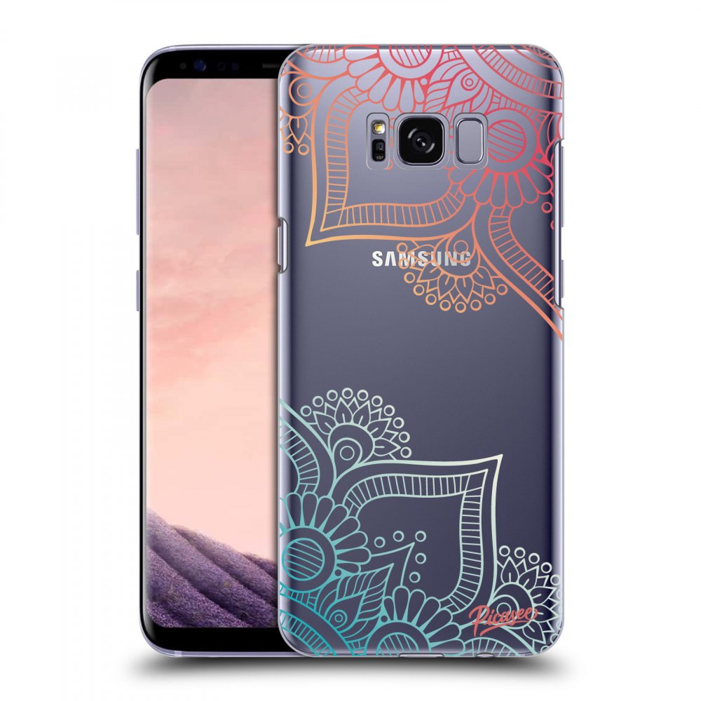 Picasee átlátszó szilikon tok az alábbi mobiltelefonokra Samsung Galaxy S8 G950F - Flowers pattern