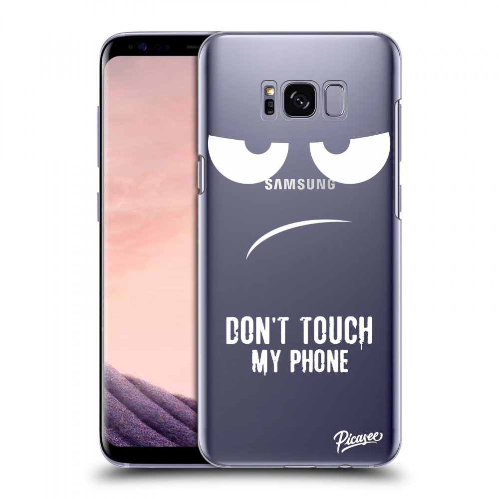 Picasee átlátszó szilikon tok az alábbi mobiltelefonokra Samsung Galaxy S8 G950F - Don't Touch My Phone